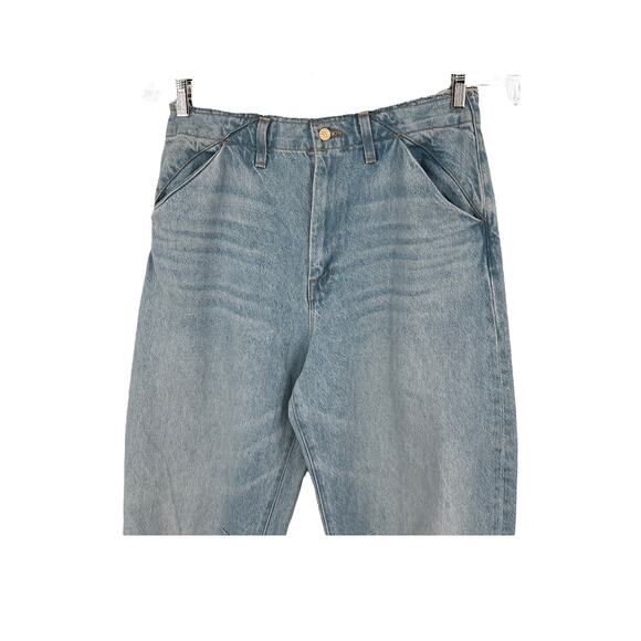 Mother SNACKS! The Kegger Utility Heel denim light blue size 33 - Picture 3 of 7